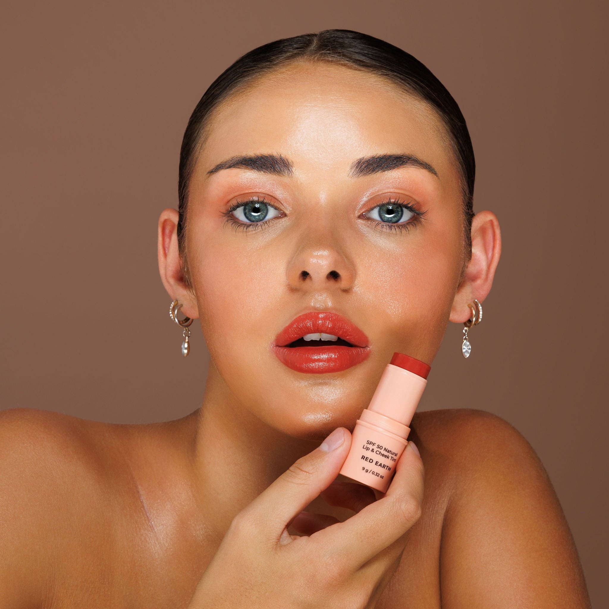SPF 50 Natural Lip & Cheek Tint: Red Earth